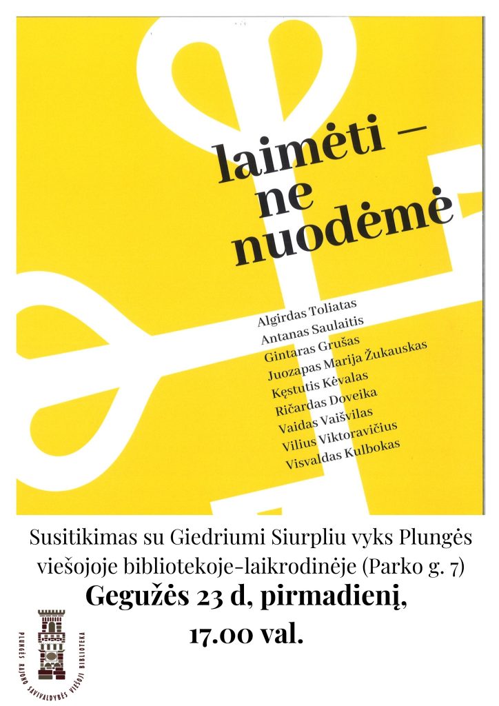 2022-05-23 G.Surplys „Laimėti – ne nuodėmė“